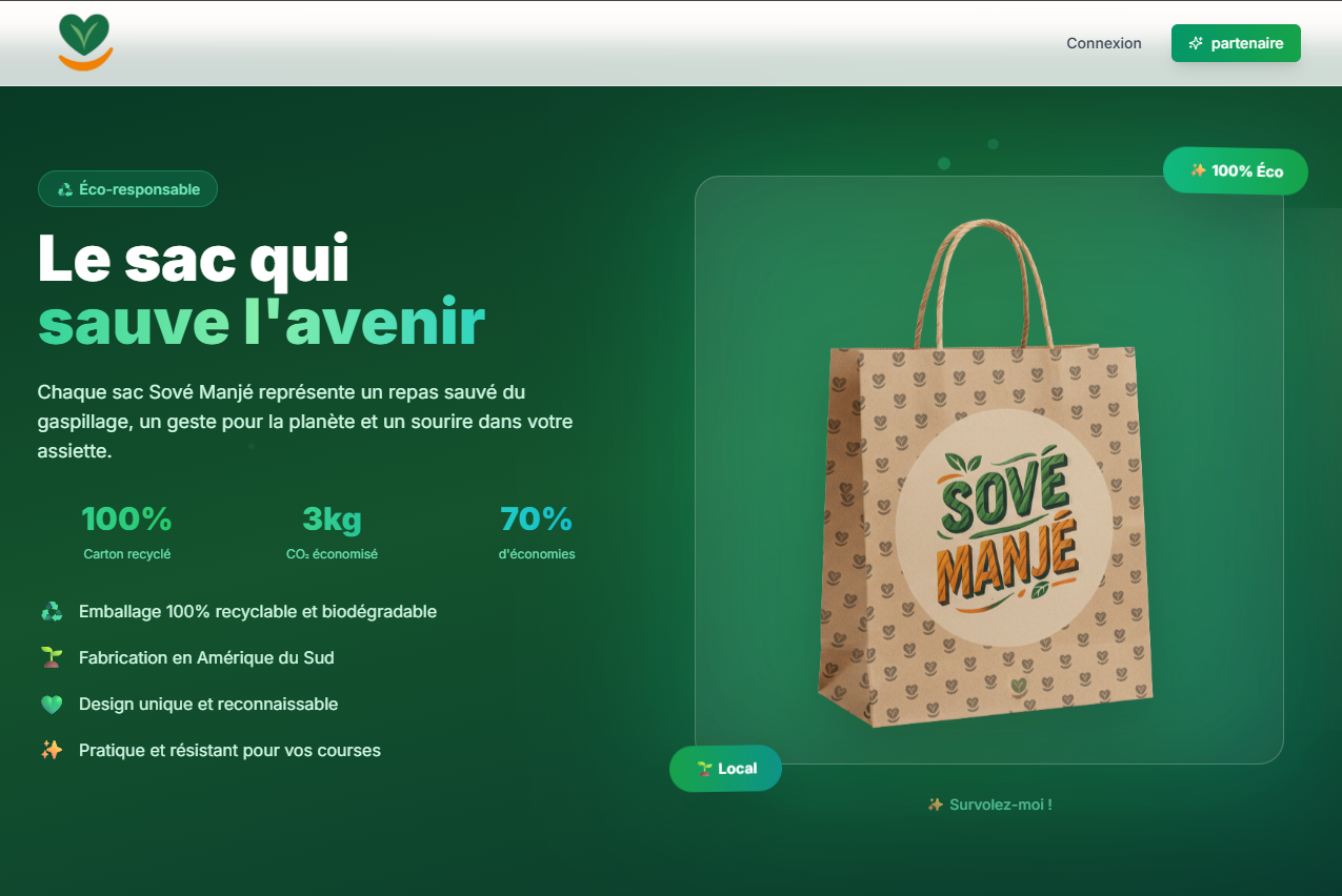 Sové Manjé - Plateforme Web